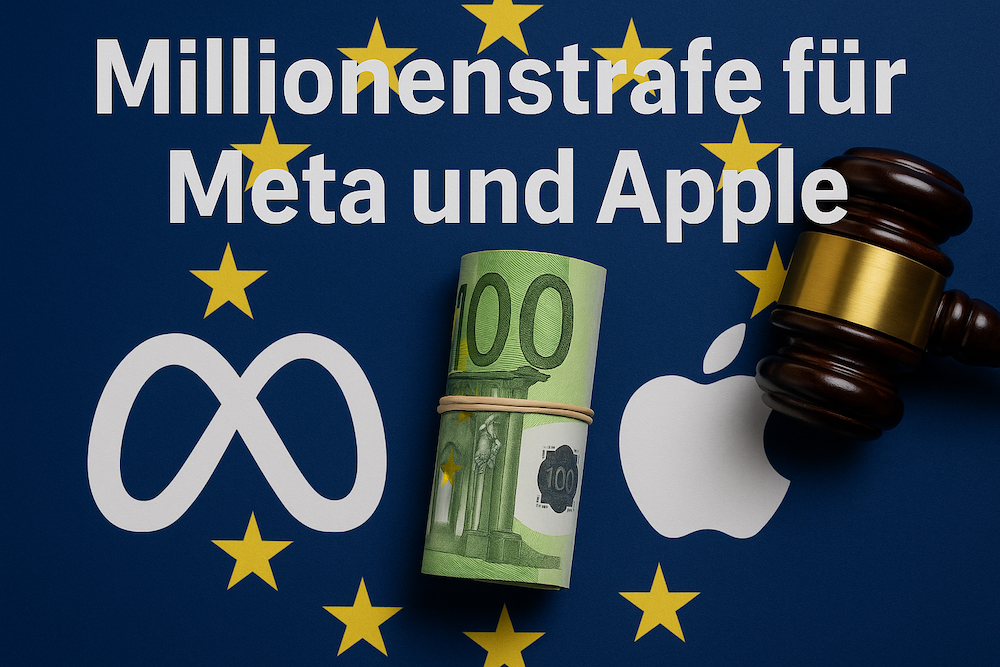 Millionenstrafe für Meta und Apple: EU bittet Tech-Konzerne zur Kasse